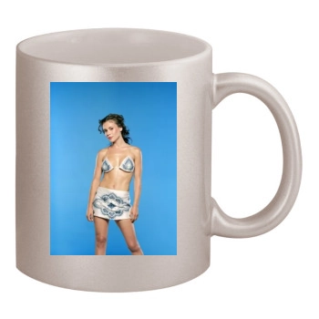 Alyssa Milano 11oz Metallic Silver Mug