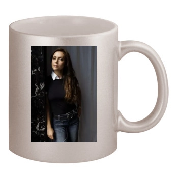 Alyssa Milano 11oz Metallic Silver Mug