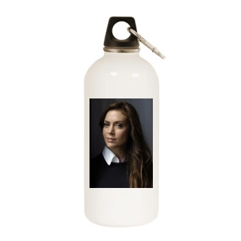 Alyssa Milano White Water Bottle With Carabiner