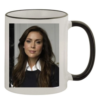 Alyssa Milano 11oz Colored Rim & Handle Mug