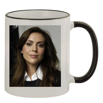 Alyssa Milano 11oz Colored Rim & Handle Mug