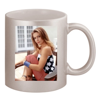 Alyssa Milano 11oz Metallic Silver Mug