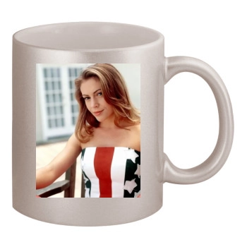 Alyssa Milano 11oz Metallic Silver Mug