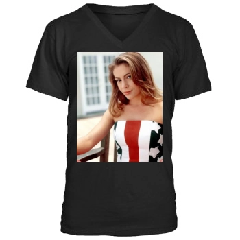 Alyssa Milano Men's V-Neck T-Shirt