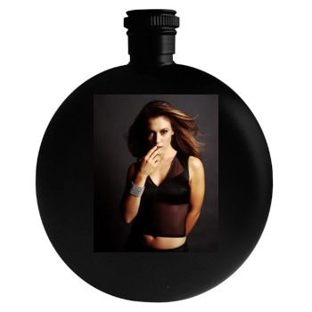 Alyssa Milano Round Flask