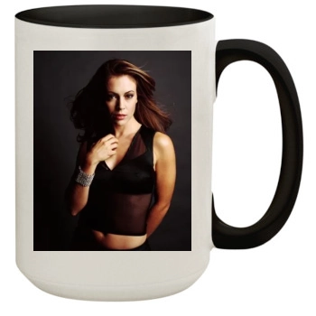 Alyssa Milano 15oz Colored Inner & Handle Mug