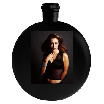 Alyssa Milano Round Flask