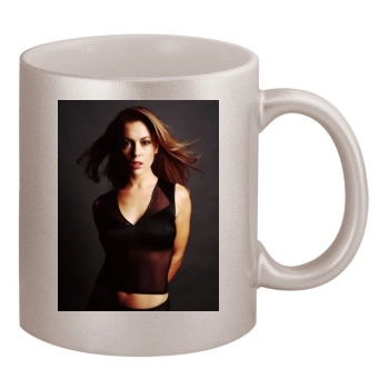 Alyssa Milano 11oz Metallic Silver Mug