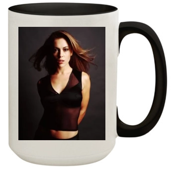 Alyssa Milano 15oz Colored Inner & Handle Mug