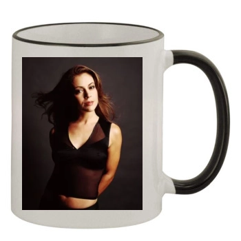 Alyssa Milano 11oz Colored Rim & Handle Mug