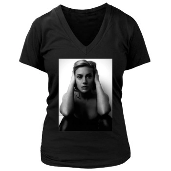 Alyssa Milano Women's Deep V-Neck TShirt