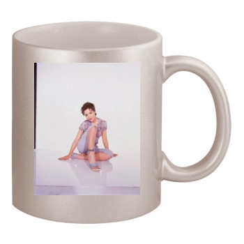 Alyssa Milano 11oz Metallic Silver Mug