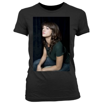 Asia Argento Women's Junior Cut Crewneck T-Shirt