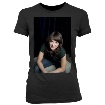 Asia Argento Women's Junior Cut Crewneck T-Shirt