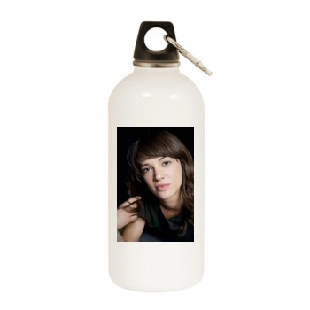 Asia Argento White Water Bottle With Carabiner