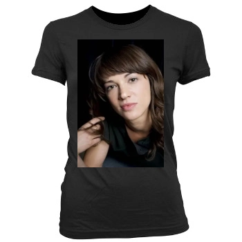 Asia Argento Women's Junior Cut Crewneck T-Shirt