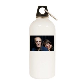 Asia Argento White Water Bottle With Carabiner