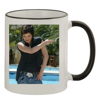 Asia Argento 11oz Colored Rim & Handle Mug