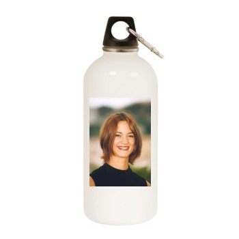 Asia Argento White Water Bottle With Carabiner