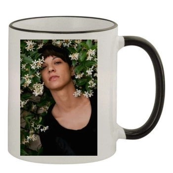 Asia Argento 11oz Colored Rim & Handle Mug