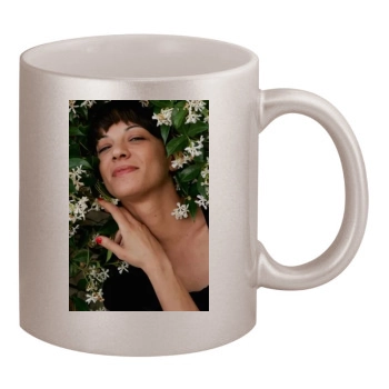 Asia Argento 11oz Metallic Silver Mug