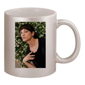 Asia Argento 11oz Metallic Silver Mug