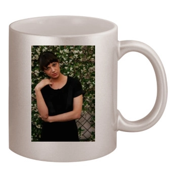 Asia Argento 11oz Metallic Silver Mug