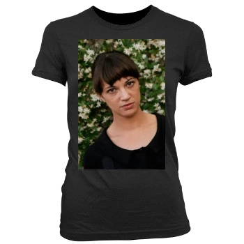 Asia Argento Women's Junior Cut Crewneck T-Shirt