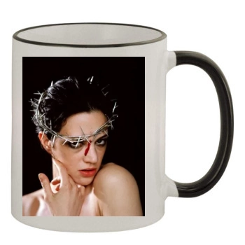 Asia Argento 11oz Colored Rim & Handle Mug