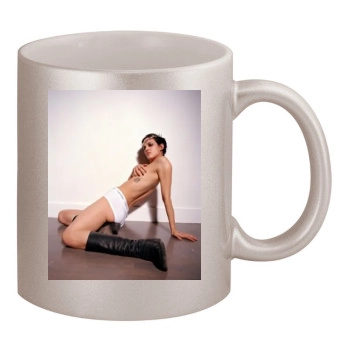 Asia Argento 11oz Metallic Silver Mug