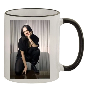 Asia Argento 11oz Colored Rim & Handle Mug