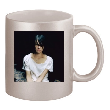 Asia Argento 11oz Metallic Silver Mug