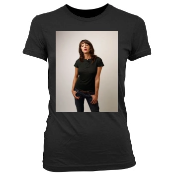 Asia Argento Women's Junior Cut Crewneck T-Shirt