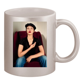 Asia Argento 11oz Metallic Silver Mug