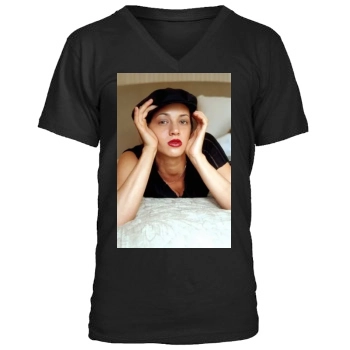 Asia Argento Men's V-Neck T-Shirt