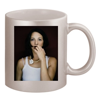 Asia Argento 11oz Metallic Silver Mug