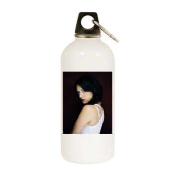 Asia Argento White Water Bottle With Carabiner