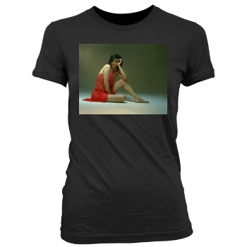 Asia Argento Women's Junior Cut Crewneck T-Shirt