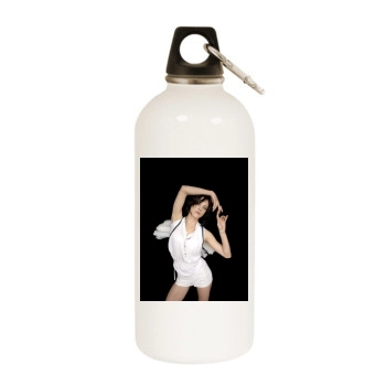 Asia Argento White Water Bottle With Carabiner