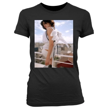 Asia Argento Women's Junior Cut Crewneck T-Shirt