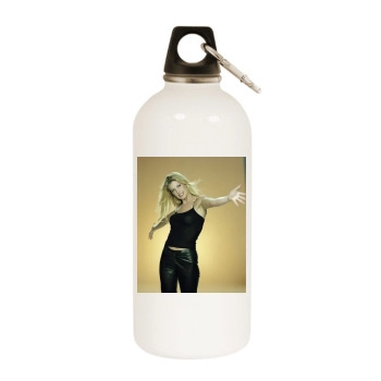 Faith Hill White Water Bottle With Carabiner