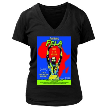 Finding Fela! (2014) Women's Deep V-Neck TShirt