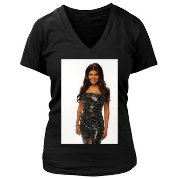 Fergie Women's Deep V-Neck TShirt