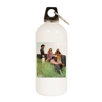 Fergie and The Black Eyed Peas White Water Bottle With Carabiner