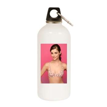 Fernanda Prada White Water Bottle With Carabiner