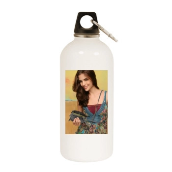 Fernanda Prada White Water Bottle With Carabiner