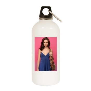 Fernanda Prada White Water Bottle With Carabiner