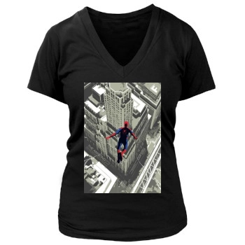 The Amazing Spider-Man 2 (2014) Women's Deep V-Neck TShirt