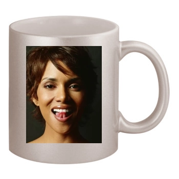 Halle Berry 11oz Metallic Silver Mug