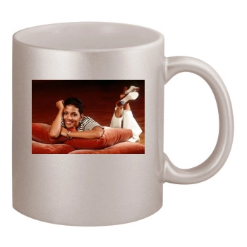 Halle Berry 11oz Metallic Silver Mug